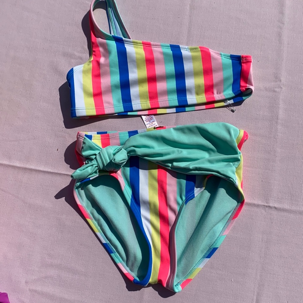 Justice 2 piece swimsuit. Like new!